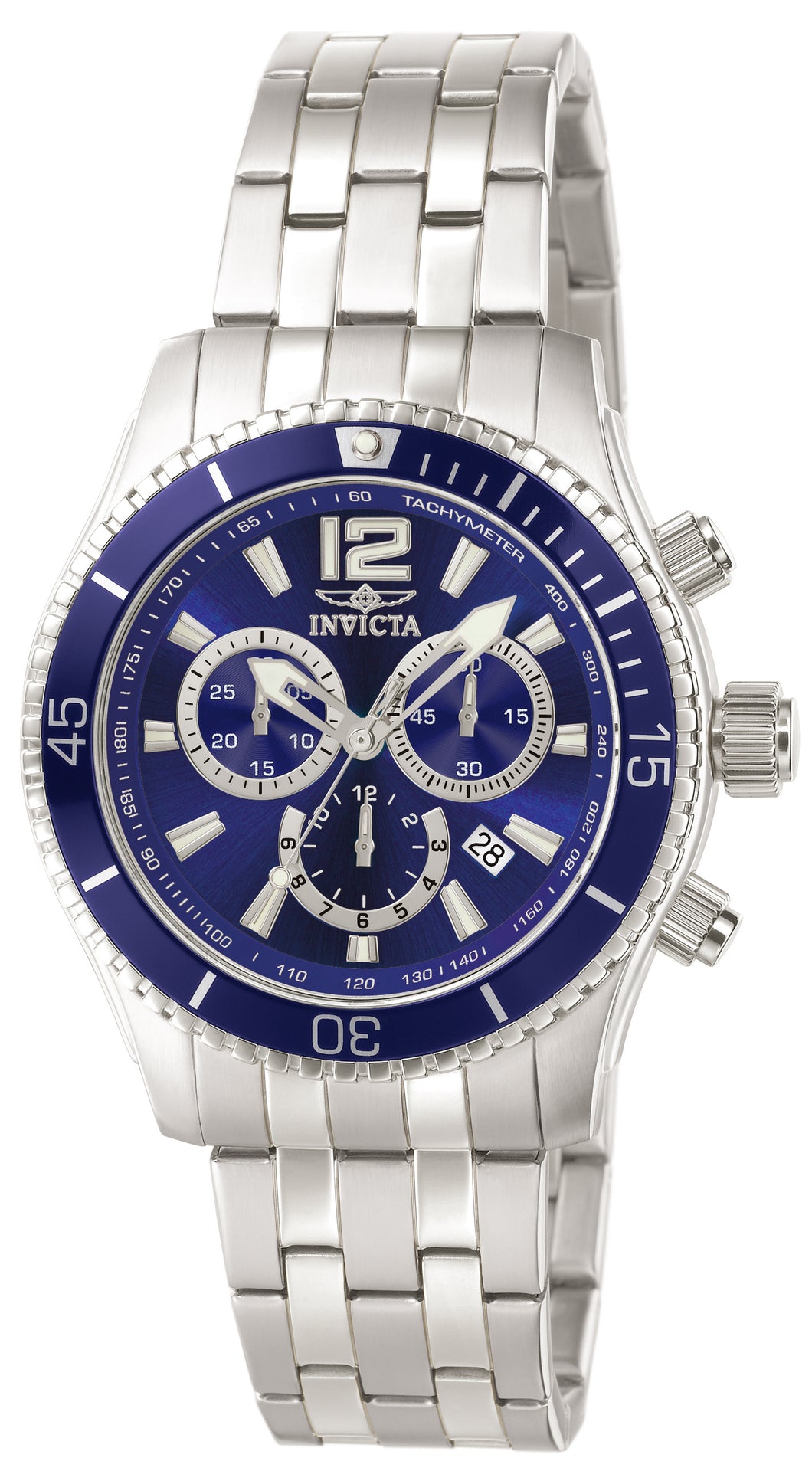 Invicta Men's 0620 Specialty Quartz Chronograph Blue Dial Watch