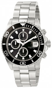 Invicta Men's 1003 Pro Diver Quartz Chronograph Black Dial Watch