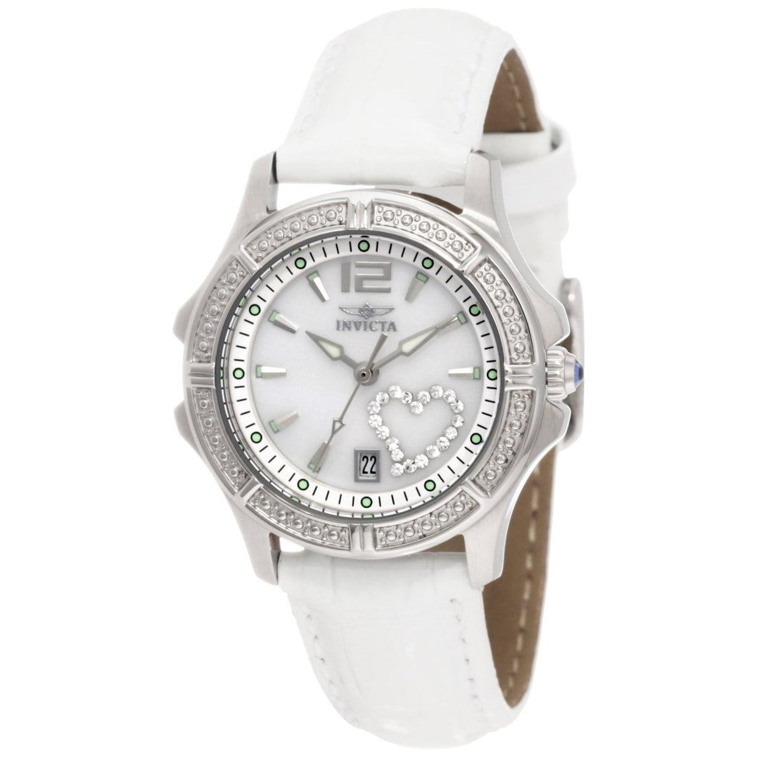 Invicta Women's 1029 Wildflower Quartz 3 Hand White Dial Watch