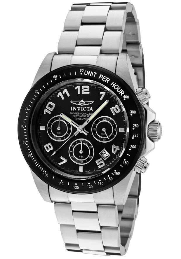 Invicta Men's 10701 Speedway Quartz Chronograph Black Dial Watch