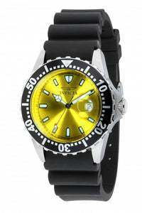 Invicta Men's 10918 Pro Diver Quartz 3 Hand Yellow Dial Watch