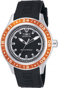Invicta Men's 15225 Specialty Quartz 3 Hand Black Dial Watch