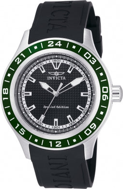 Invicta Men's 15226 Specialty Quartz 3 Hand Black Dial Watch