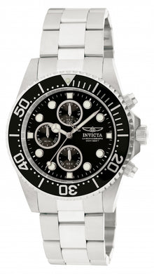 Invicta Men's 1768 Pro Diver Quartz Chronograph Black Dial Watch