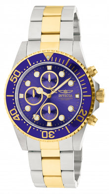 Invicta Men's 1773 Pro Diver Quartz Chronograph Blue Dial Watch