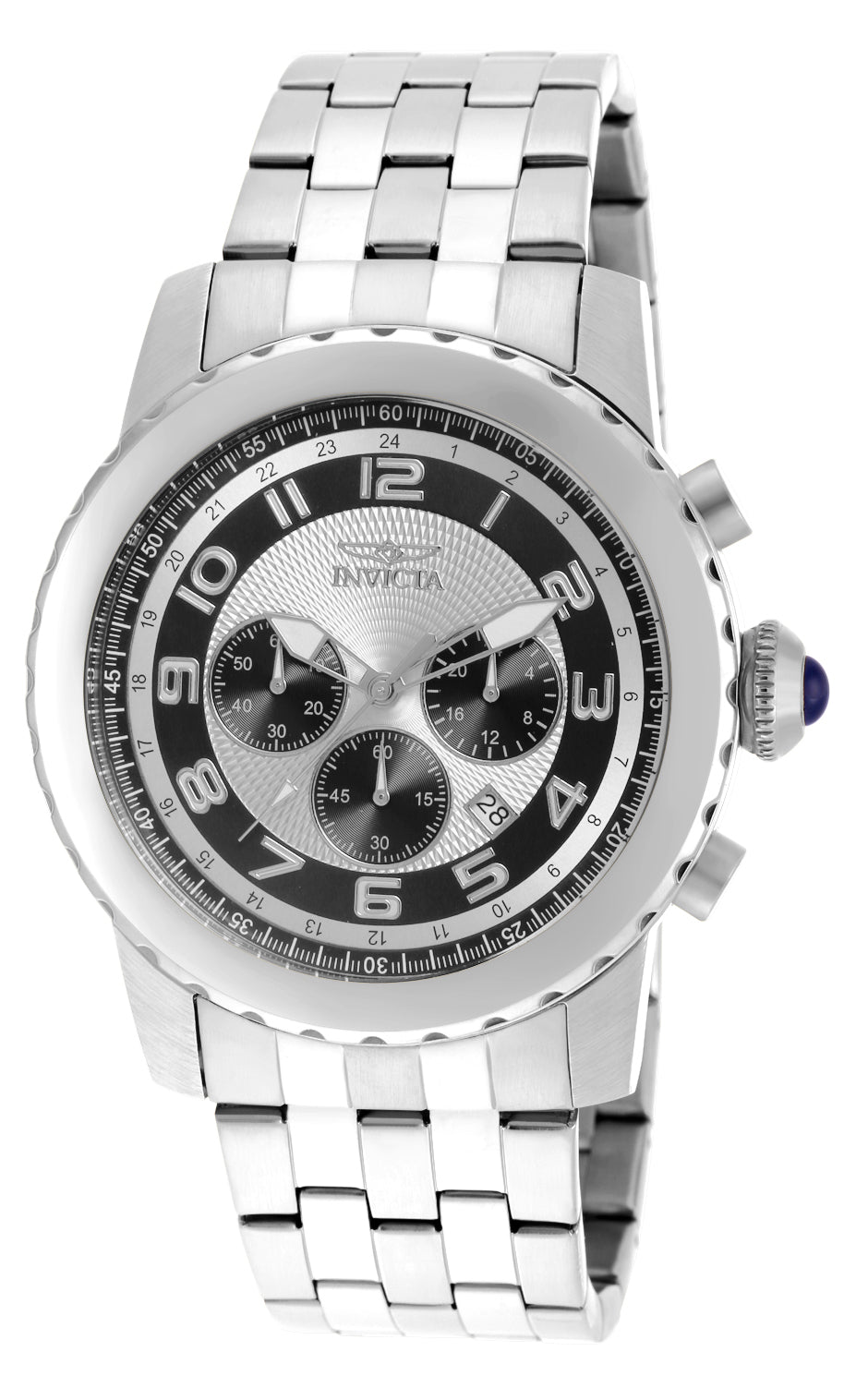 Invicta Men's 19461 Specialty Quartz Chronograph Silver, Black Dial Watch