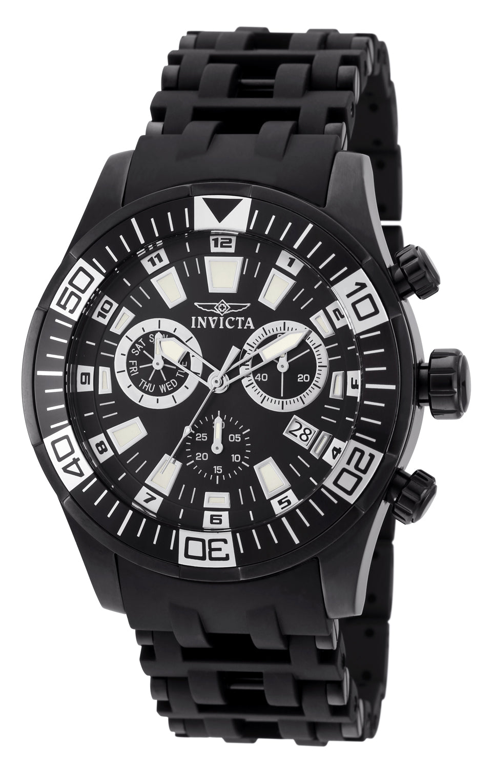 Invicta Men's 19533 Sea Spider Quartz Chronograph Black Dial Watch