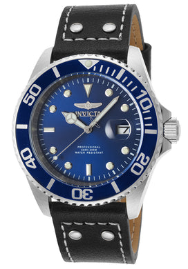 Invicta Men's 22068 Pro Diver Quartz 3 Hand Blue Dial Watch