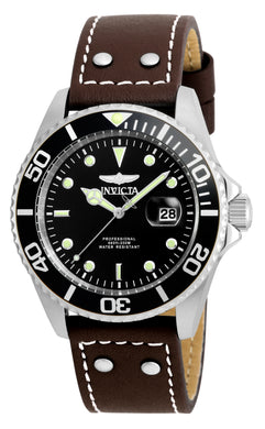 Invicta Men's 22069 Pro Diver Quartz 3 Hand Black Dial Watch