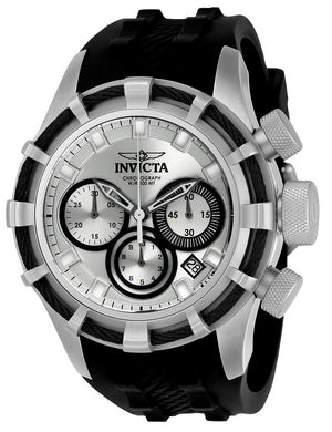 Invicta Men's 22147 Bolt Quartz Chronograph Silver, Black Dial Watch