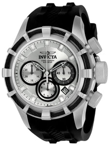 Invicta Men's 22147 Bolt Quartz Chronograph Silver, Black Dial Watch