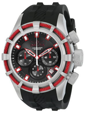 Invicta Men's 22151 Bolt Quartz Chronograph Black, Red Dial Watch