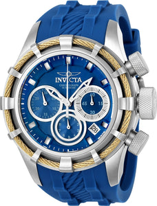 Invicta Men's 22153 Bolt Quartz Chronograph Blue, Silver Dial Watch