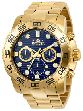 Invicta Men's 22228 Pro Diver Quartz Chronograph Blue Dial Watch