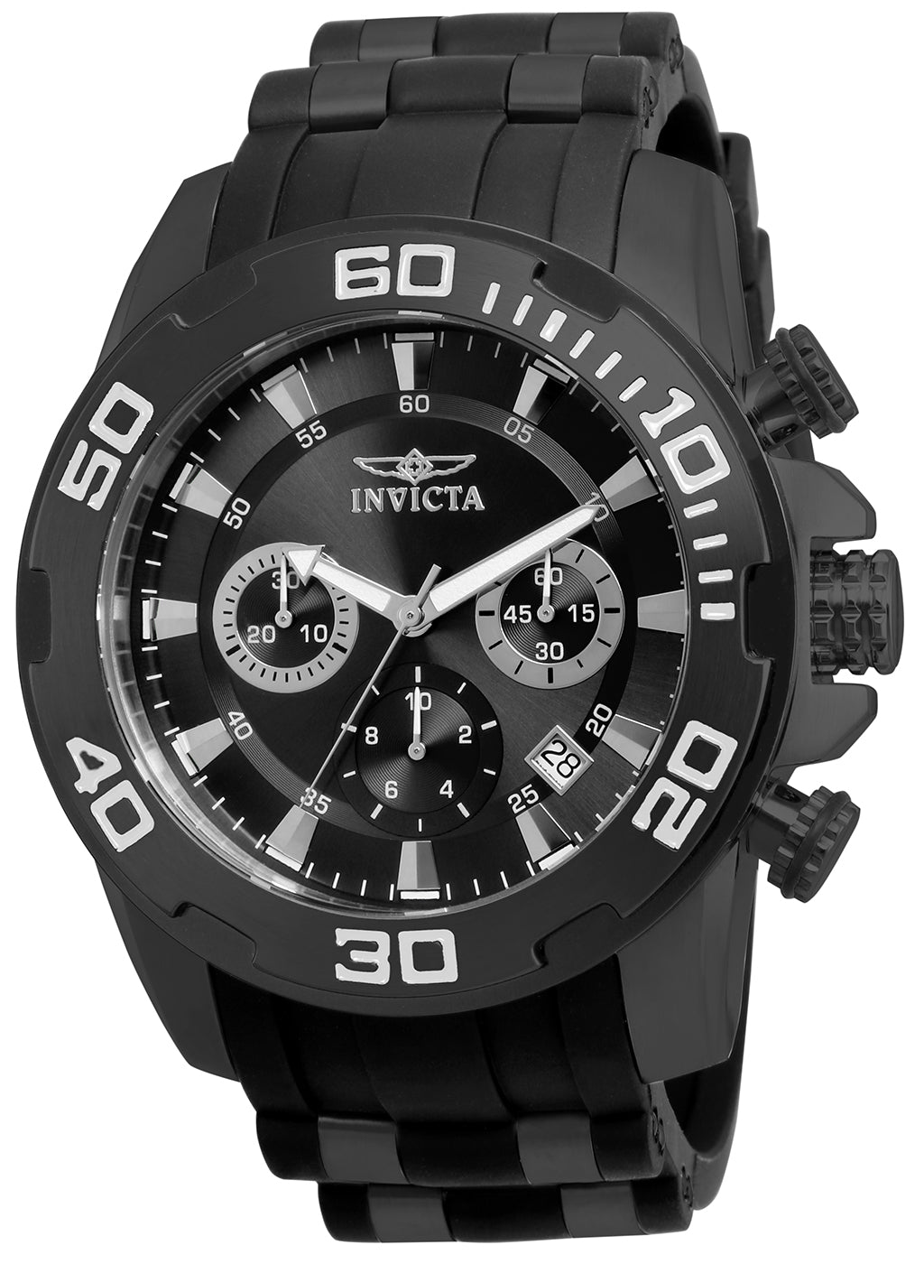 Invicta Men's 22338 Pro Diver Quartz Chronograph Black Dial Watch