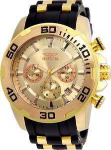 Invicta Men's 22342 Pro Diver Quartz Chronograph Gold Dial Watch