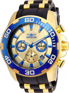 Invicta Men's 22343 Pro Diver Quartz Chronograph Gold Dial Watch