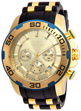 Invicta Men's 22345 Pro Diver Quartz Chronograph Gold Dial Watch