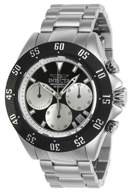 Invicta Men's 22396 Speedway Quartz Chronograph Silver, Black Dial Watch