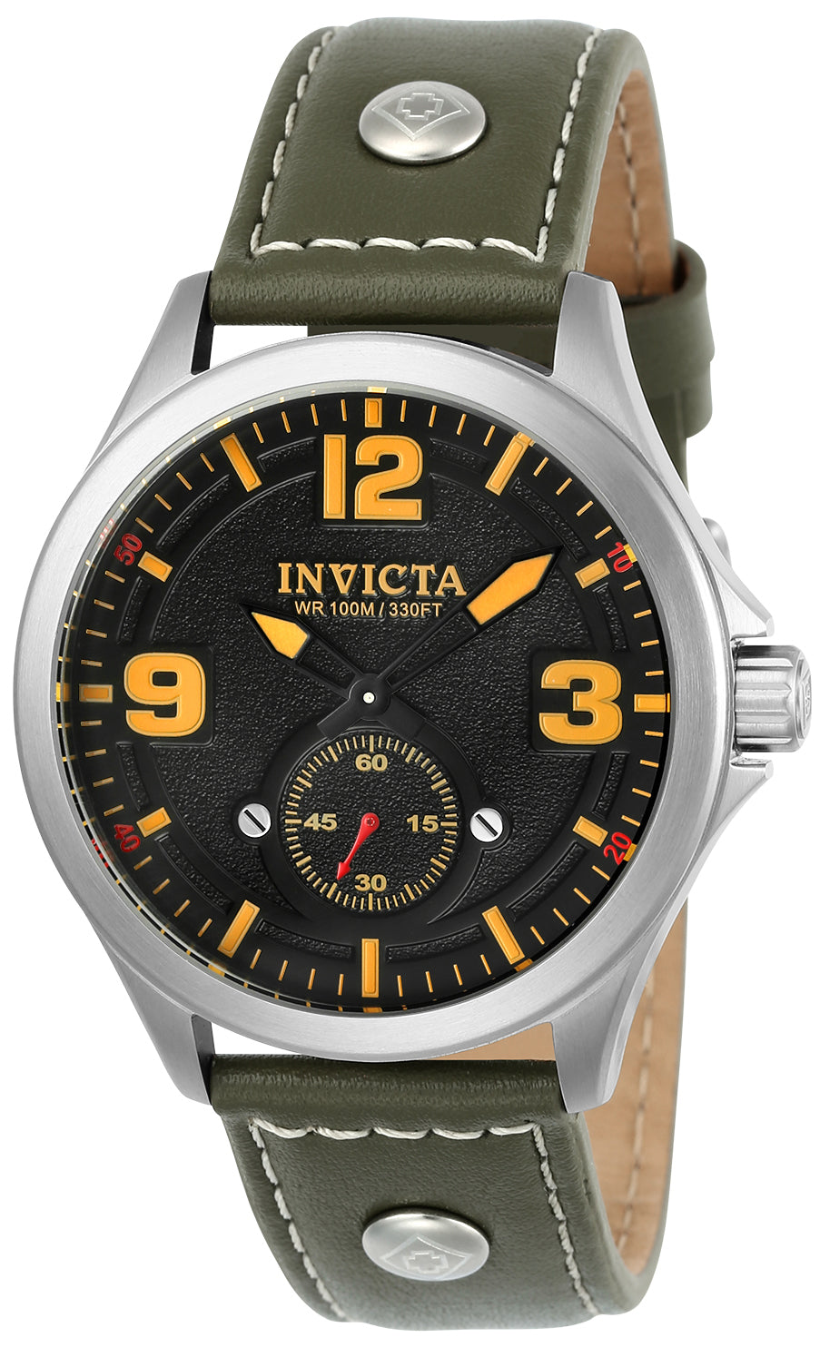 Invicta Men's 22529 Aviator Quartz Multifunction Black Dial Watch