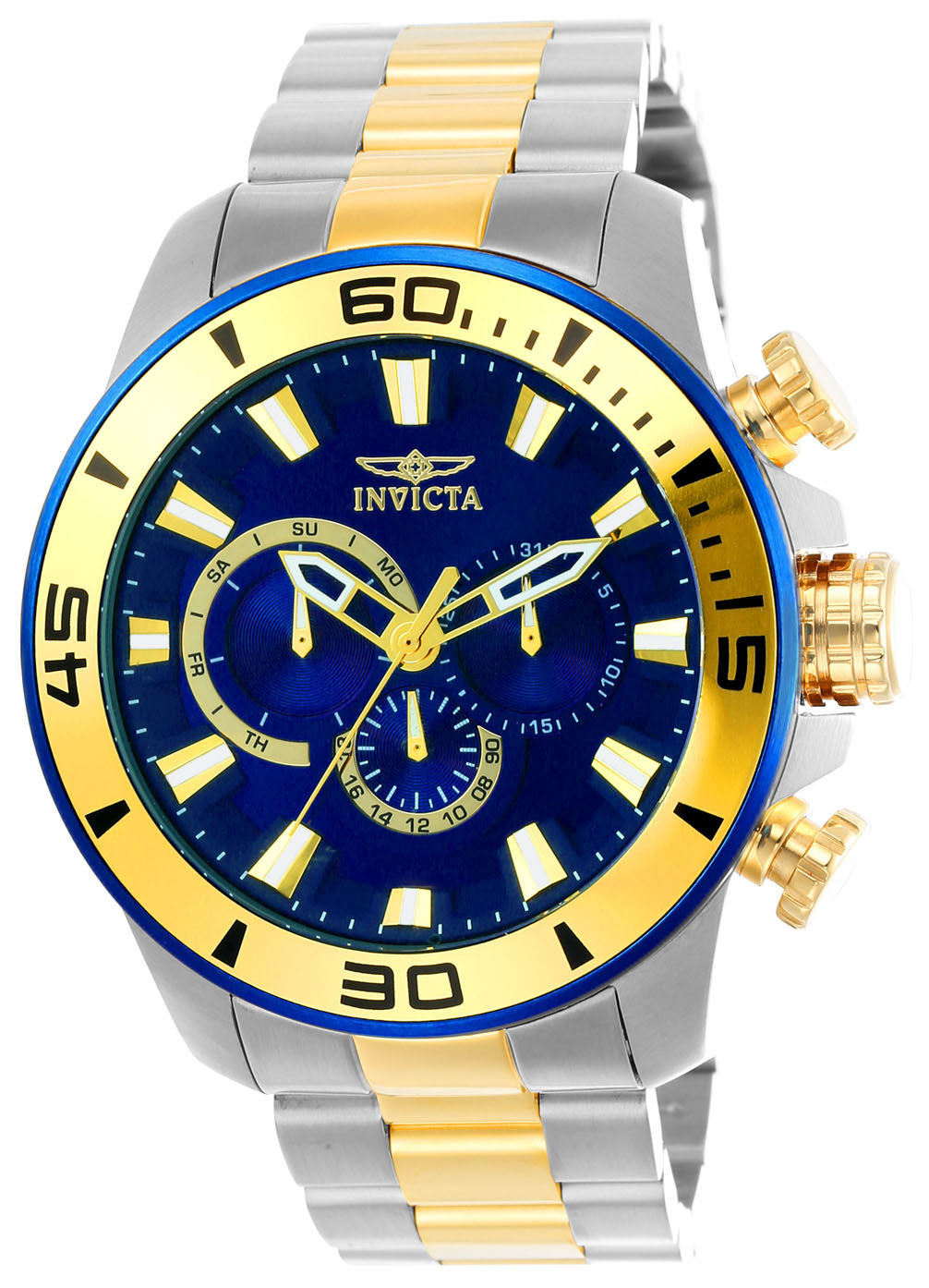 Invicta Men's 22591 Pro Diver Quartz Chronograph Blue Dial Watch