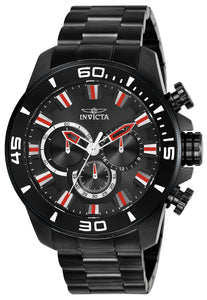 Invicta Men's 22593 Pro Diver Quartz Chronograph Black Dial Watch