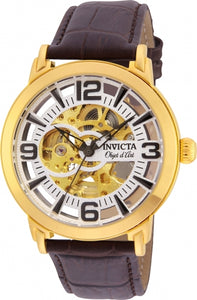 Invicta Men's 22608 Objet D Art Automatic 3 Hand Silver Dial Watch