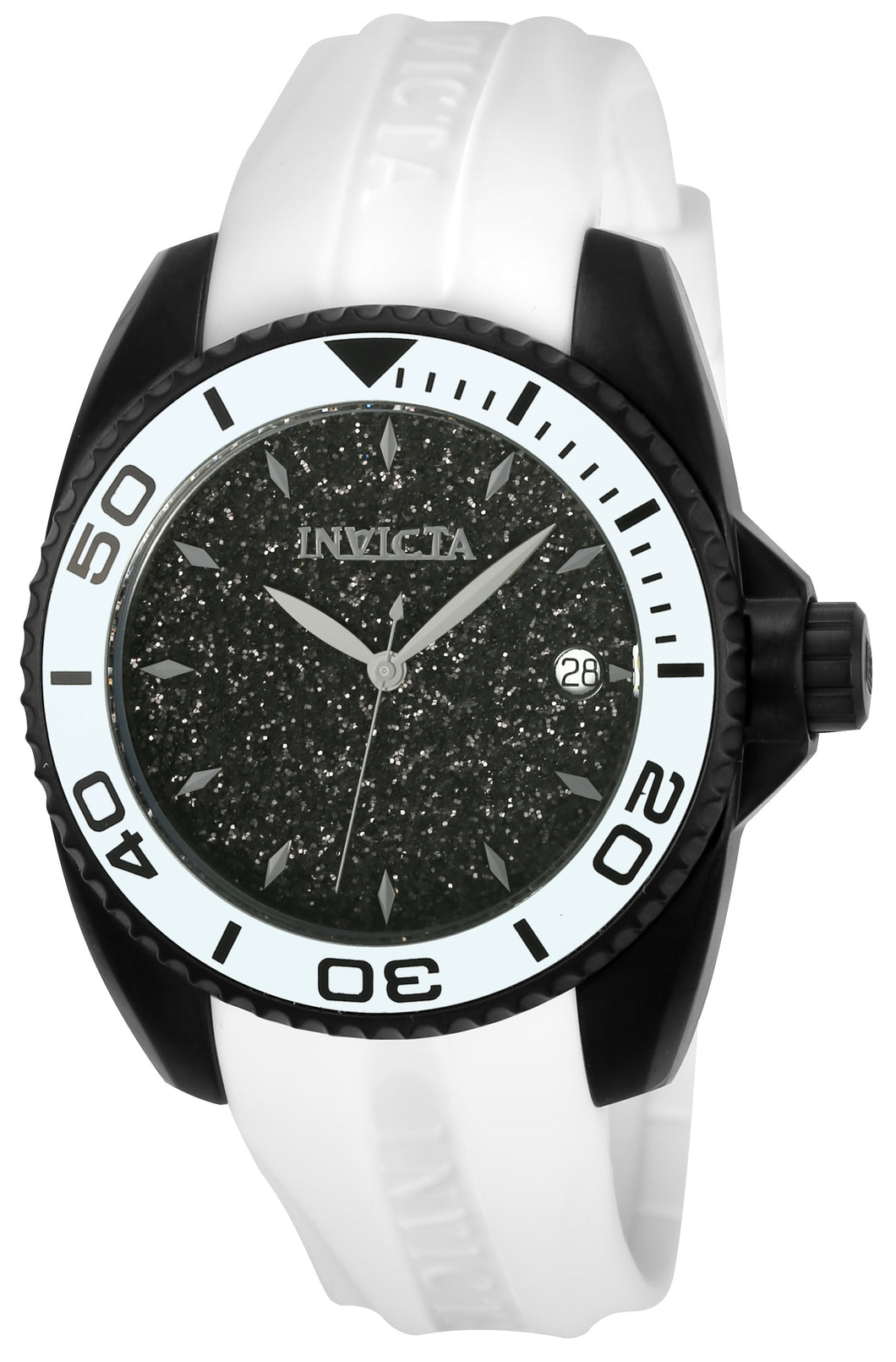 Invicta Women's 22705 Angel Quartz 3 Hand Black Dial Watch