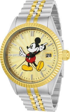 Invicta Men's 22772 Disney Quartz 3 Hand Gold Dial Watch