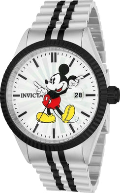 Invicta Men's 22773 Disney Quartz 3 Hand Silver Dial Watch