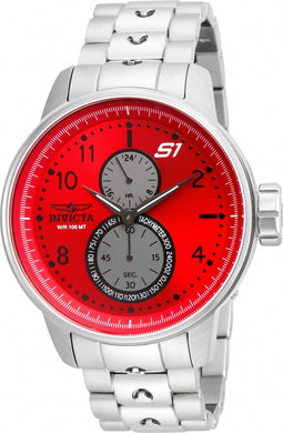 Invicta Men's 23061 S1 Rally Quartz Multifunction Red Dial Watch