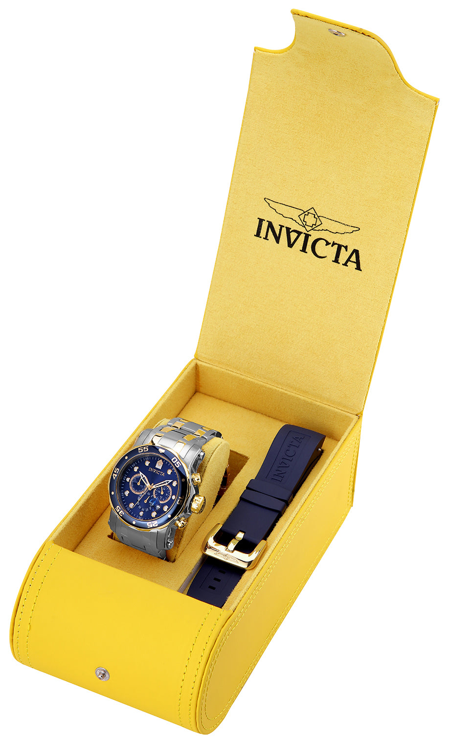 Invicta Men's 23668 Pro Diver Quartz Chronograph Blue Dial Watch