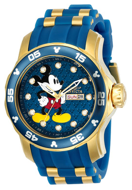 Invicta Men's 23764 Disney Quartz 3 Hand Blue Dial Watch