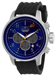 Invicta Men's 23812 S1 Rally Quartz Chronograph Blue, Grey Dial Watch