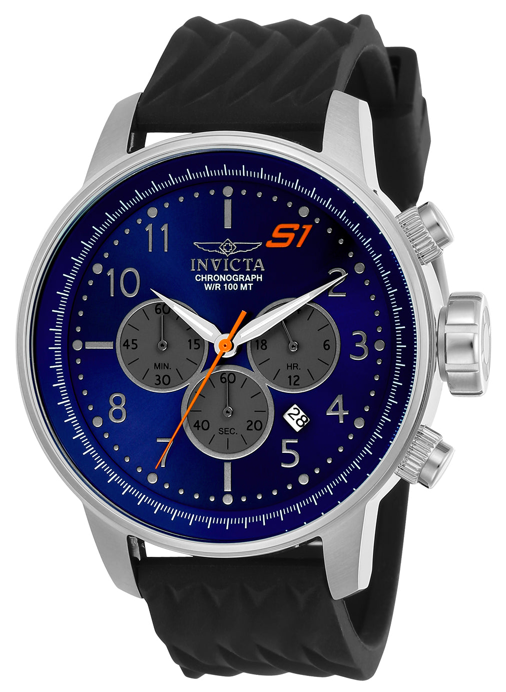 Invicta Men's 23812 S1 Rally Quartz Chronograph Blue, Grey Dial Watch