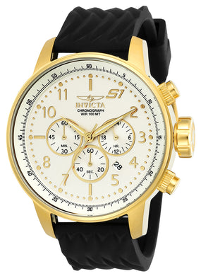 Invicta Men's 23815 S1 Rally Quartz Chronograph Ivory Dial Watch