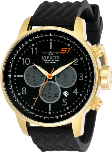 Invicta Men's 23816 S1 Rally Quartz Chronograph Black, Grey Dial Watch