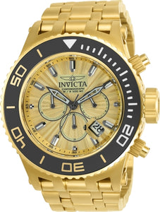 Invicta Men's 23937 Subaqua Quartz Chronograph Gold Dial Watch