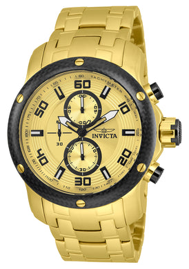 Invicta Men's 24155 Pro Diver Quartz Multifunction Gold Dial Watch