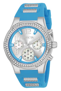 Invicta Women's 24202 BLU Quartz Multifunction Silver Dial Watch