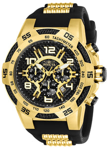 Invicta Men's 24233 Speedway Quartz Multifunction Black Dial Watch