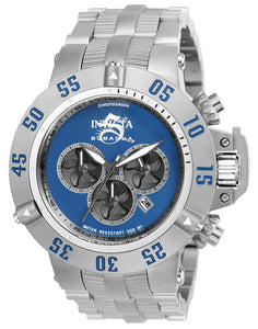 Invicta Men's 24447 Subaqua Quartz Chronograph Gunmetal, Blue Dial Watch