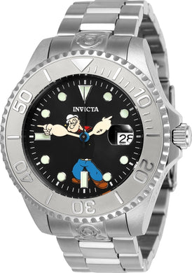 Invicta Men's 24470 Character  Automatic 3 Hand Black Dial Watch