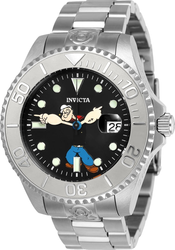 Invicta Men's 24470 Character  Automatic 3 Hand Black Dial Watch