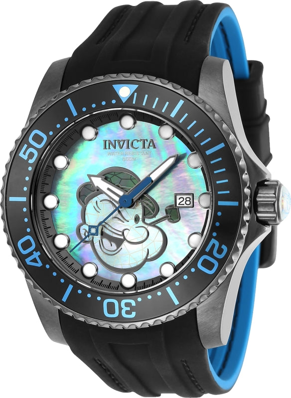 Invicta Men's 24475 Character  Automatic 3 Hand Blue, Black, White Dial Watch