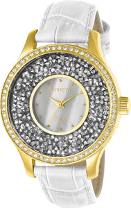 Invicta Women's 24589 Angel Quartz 3 Hand White Dial Watch