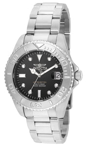 Invicta Women's 24631 Pro Diver Quartz 3 Hand Black Dial Watch