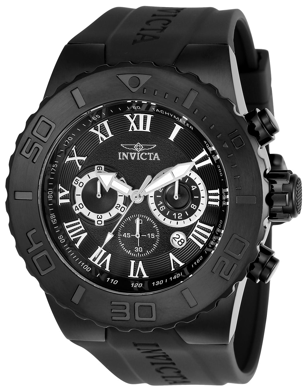 Invicta Men's 24779 Pro Diver Quartz Chronograph Black Dial Watch