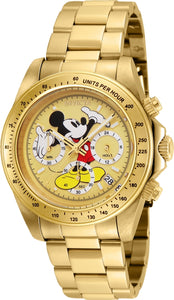 Invicta Men's 25196 Disney Quartz Chronograph Gold Dial Watch