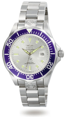 Invicta Men's 3046 Pro Diver Automatic 3 Hand Silver Dial Watch